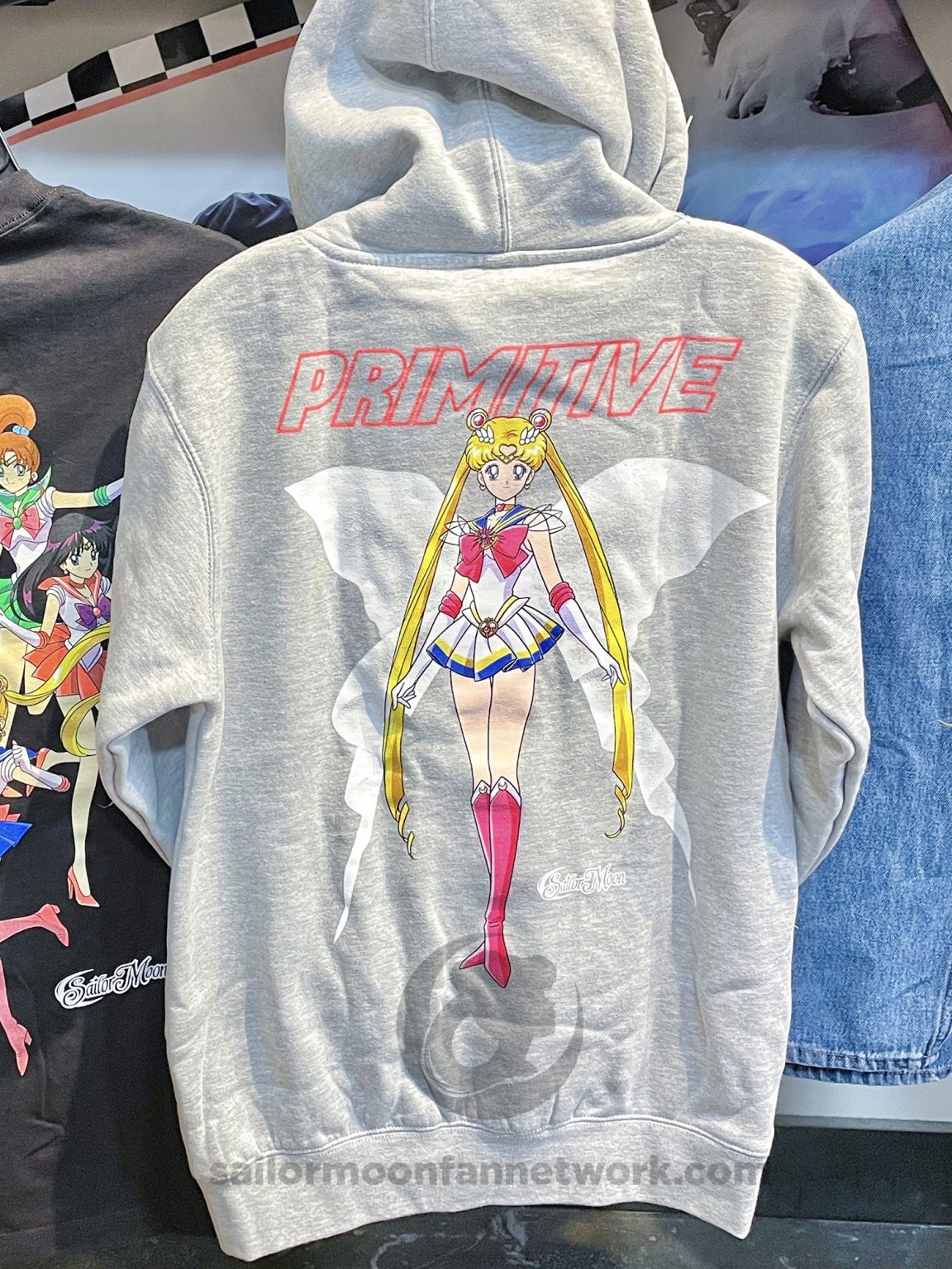 Primitive x sailor moon washed purple & green hoodie Clearance
