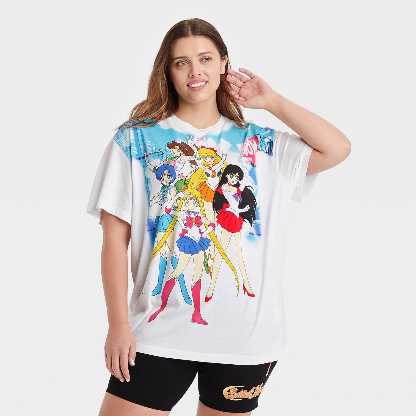Target: Sailor Guardians Oversized White T-Shirt