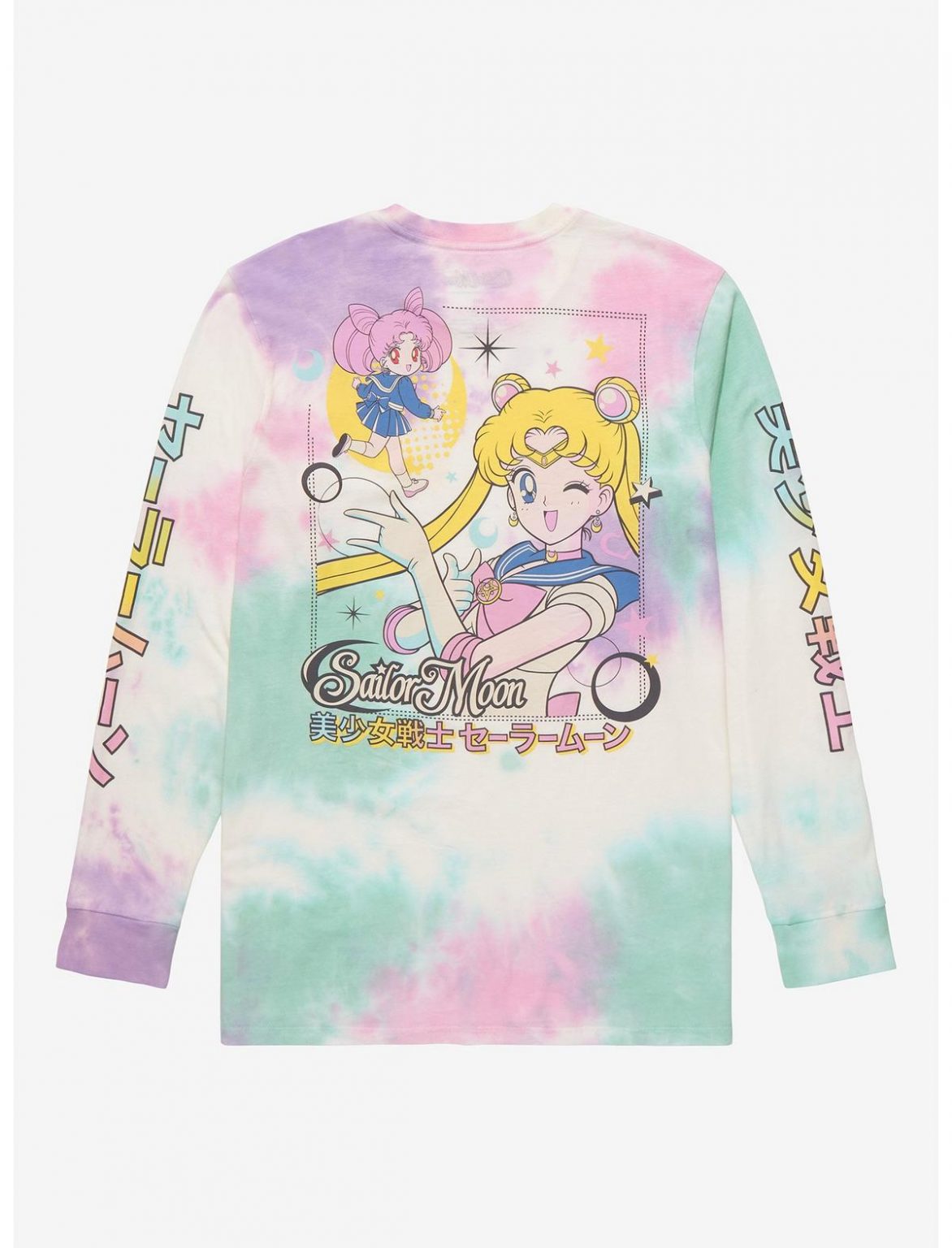 BoxLunch Sailor Moon & Chibiusa Tie Dye Long Sleeve Tee