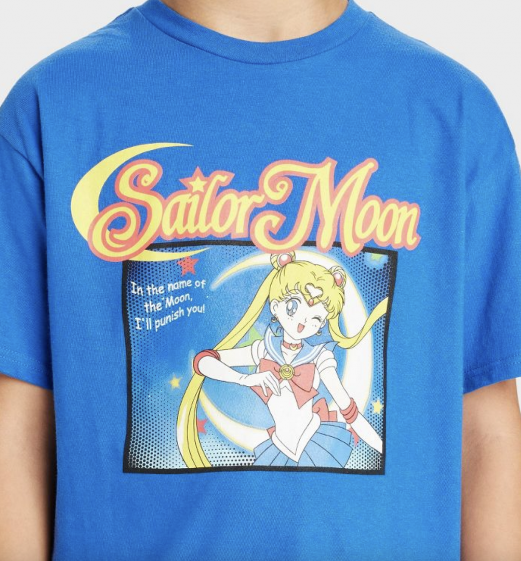 Target Boys' Sailor Moon Blue Short Sleeve TShirt
