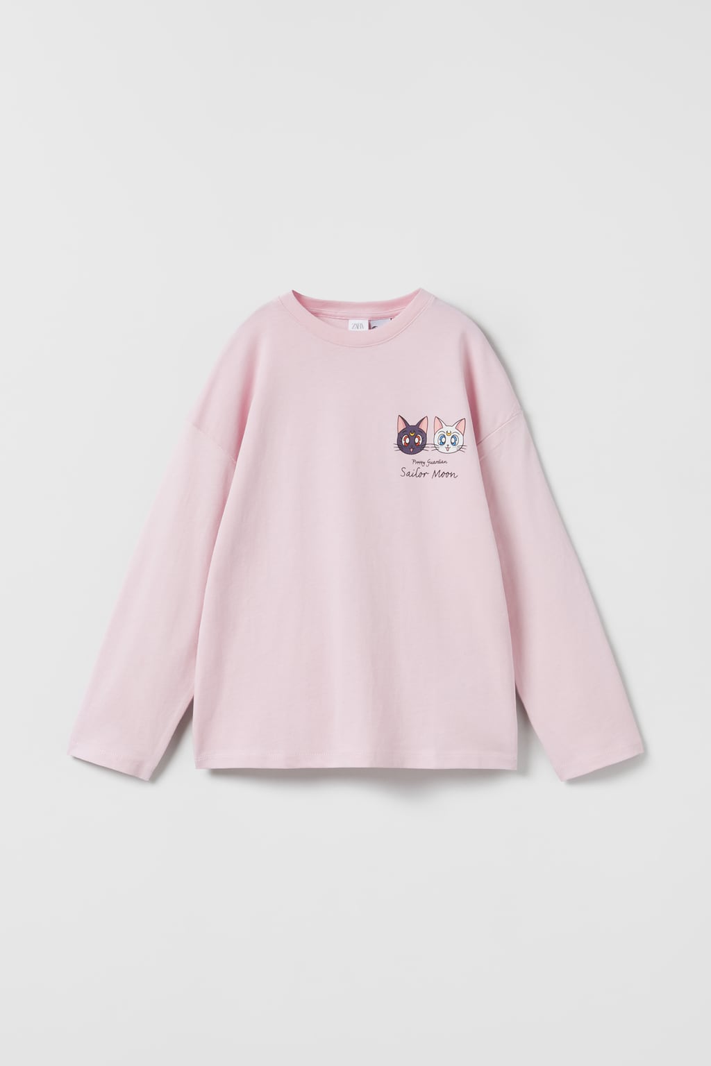 Zara: Kid's Pink Long Sleeve Sailor Moon T-Shirt