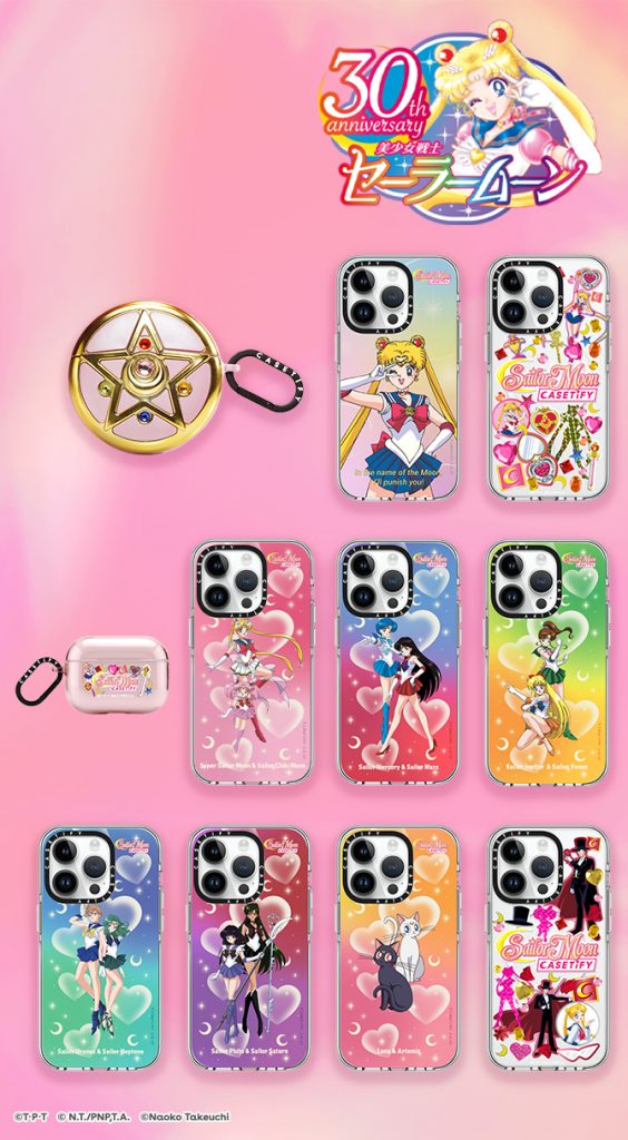 Coque Casetify Pour AirPods Pro - Sailor Moon Crystal Star - Protection 360° - Rose