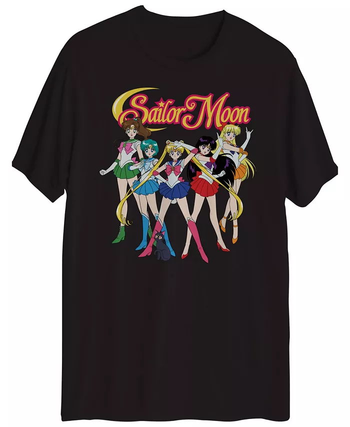 Macy's Sailor Moon Inners Mens Black T-shirt
